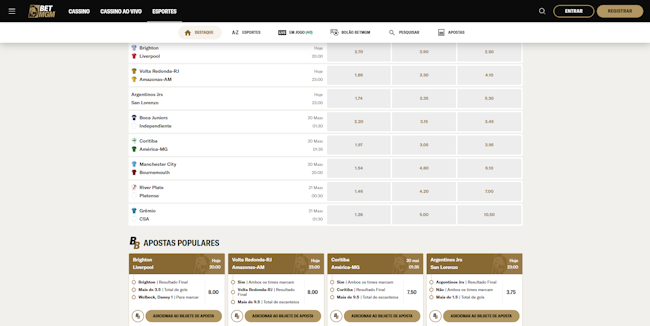 Plataforma de apostas online